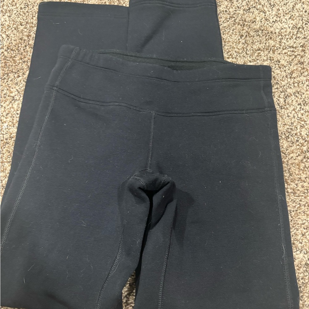 Athleta fleece Black Leggings
